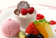 デザート-クリームショコラマスカルポーネフランボワーズアイスクリーム