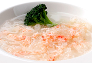 魚料理-フカヒレと蟹肉の白湯煮込み