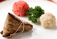 食事-祝いチマキもち米つき肉団子